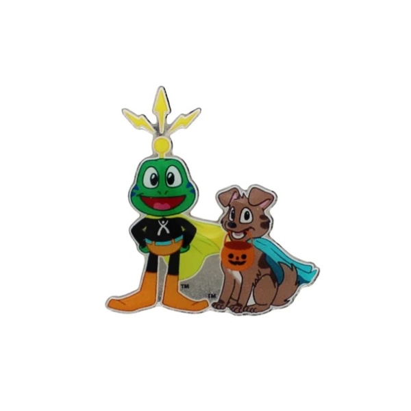 Trick-or-Treat-Geocoin-Set (2 Trackables) – Rote Tür