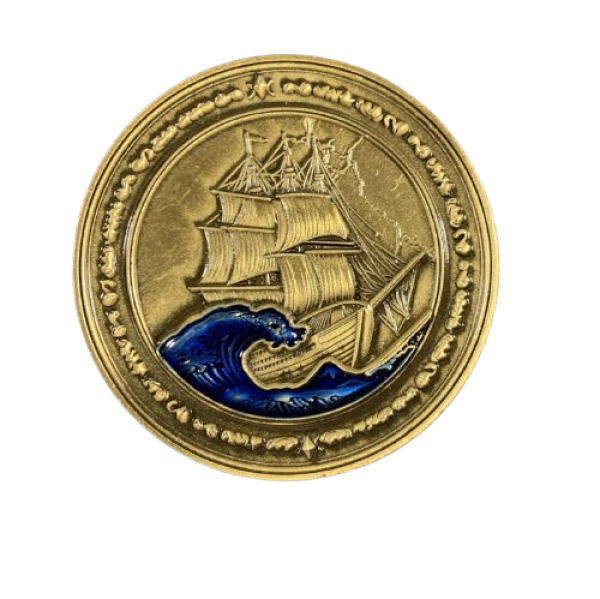 The Dead Sea Geocoin - Antique Gold