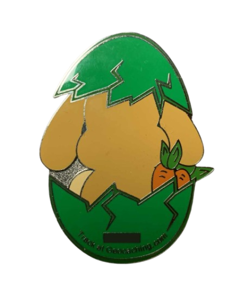Rabbit in Egg Geocoin - Micki