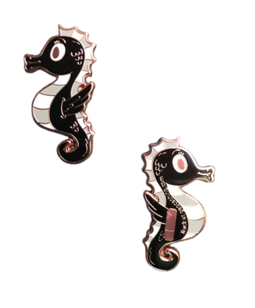 Little Seahorse Geocoin - schwarz