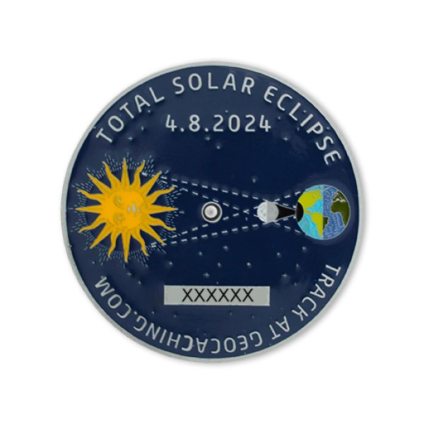 2024 Solar Eclipse Geocoin