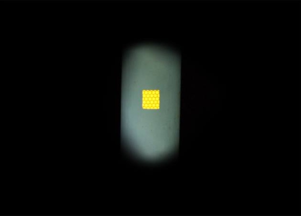 Reflektorfolie 20 x 5 cm - gelb