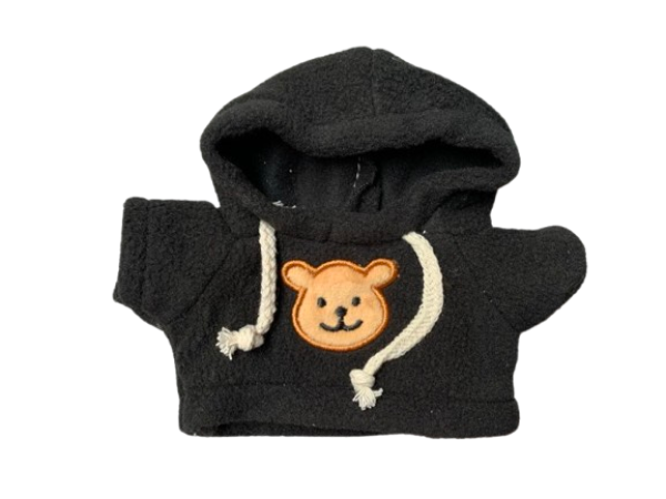 Fleece Hoddie - schwarz