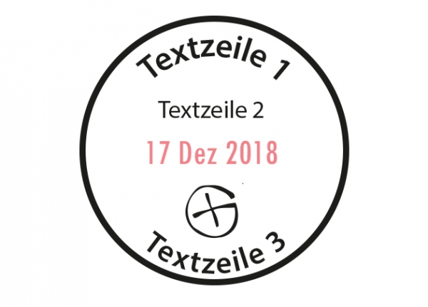 Round Colop date stamp - 30mm