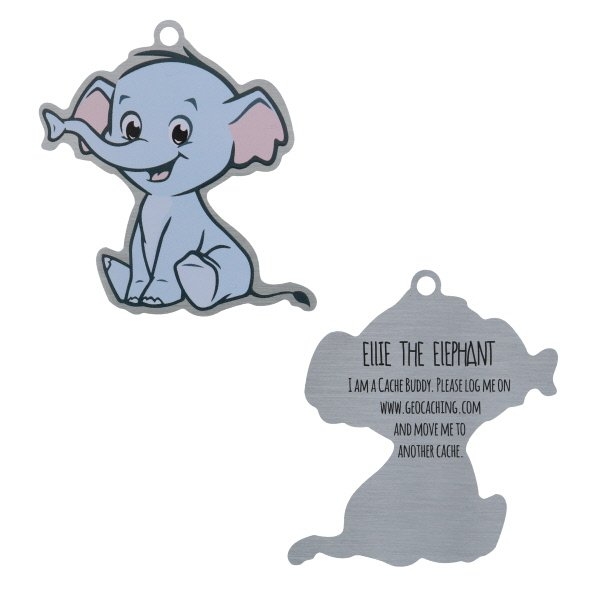 Cache Corner Ellie The Elephant Travel Tag