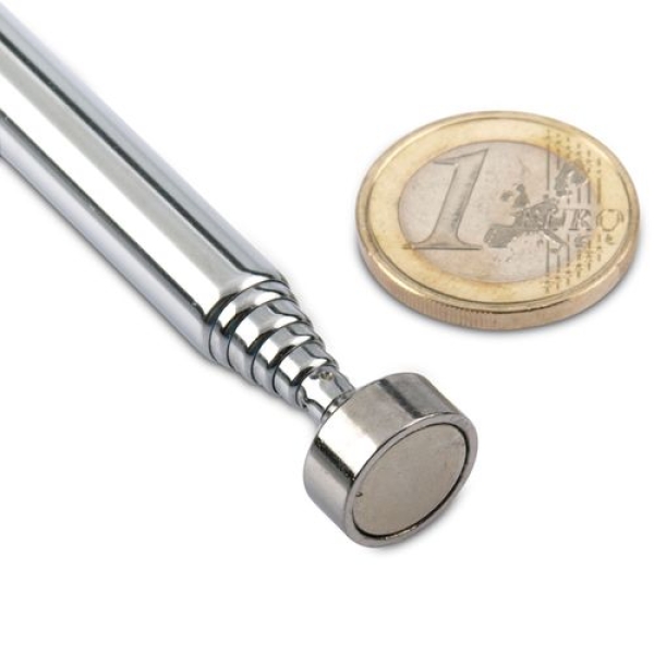 Teleskop Neodym Magnetgreifer silber - 60 cm