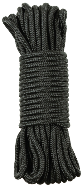 Seil schwarz 15 m – 5 mm für Geocaching & Cachebau