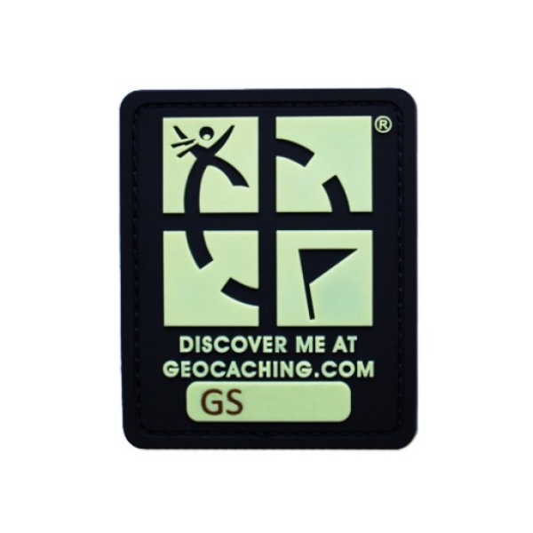 Geocaching Logo Glow In The Dark Trackable Patch
