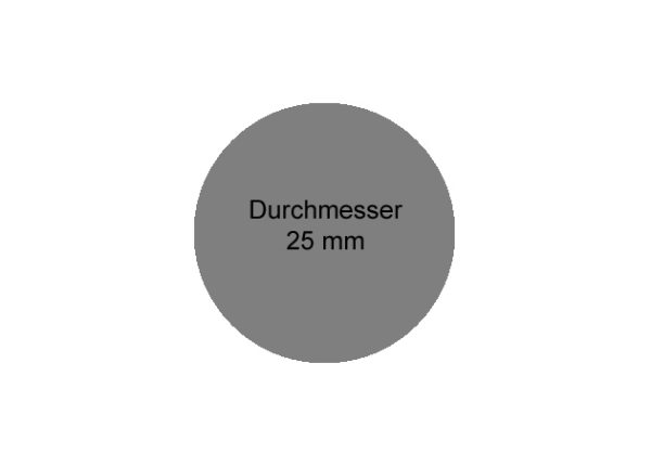 Taschenstempel rund - Durchmesser 25mm