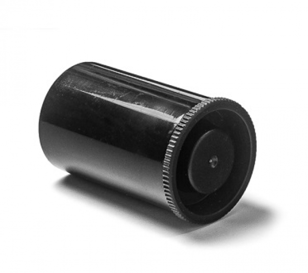 Filmcanister with inside lid - black