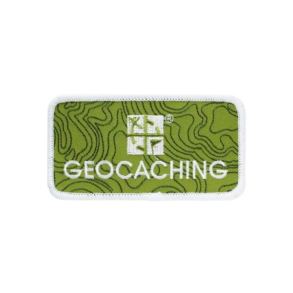 Kleiner Geocaching Logo-Aufnäher mit Klettverschluss