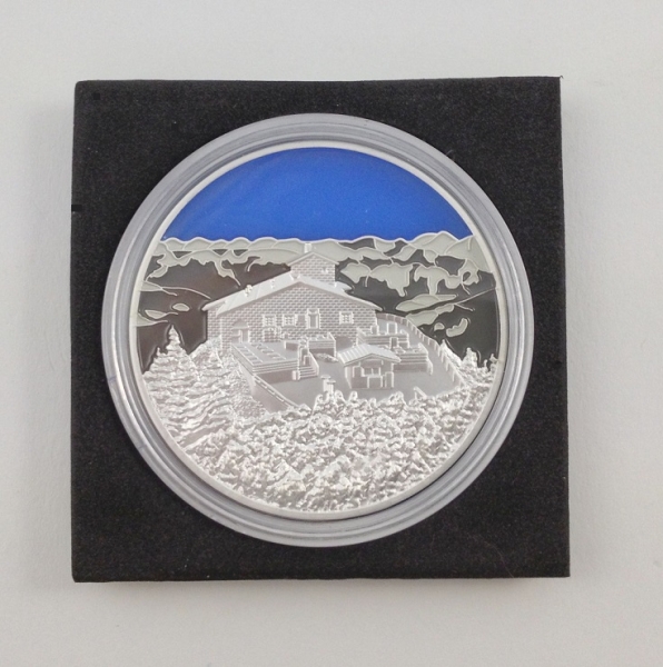 Berchtesgadener Geocoin - Kehlsteinhaus - Satin Silber XLE 50
