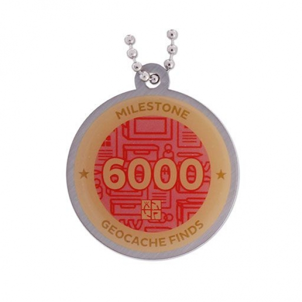 Milestone Geocoin und Tag Set - 6000 Finds