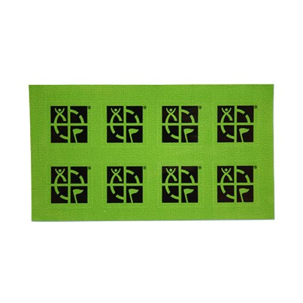 GREEN 3/4" x 3/4" Mini Sticker 8 pk