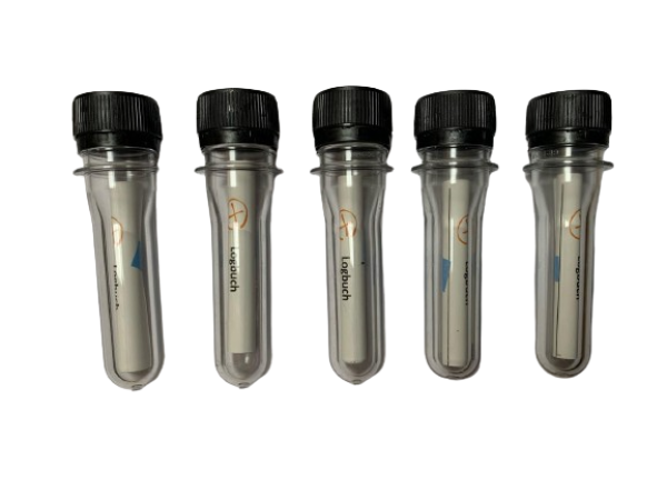 5 x Petling mit wasserfesten Logstreifen