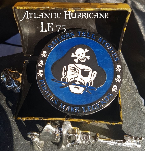 Pirates make Legends Geocoin - Atlantic Hurricane LE 75