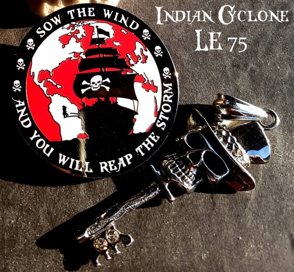 Pirates make Legends Geocoin - Indian Cyclone LE 75