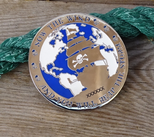 Pirates make Legends Geocoin - Atlantic Hurricane LE 75