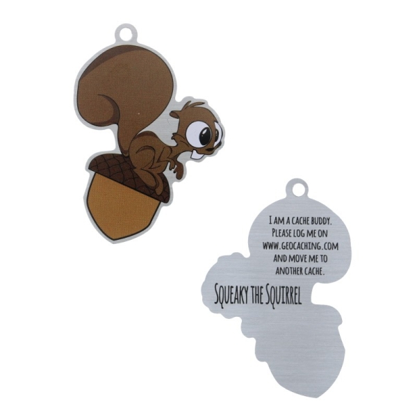 Squeaky the Squirrel Travel Tag